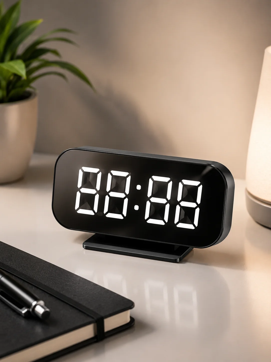 e Digital LED Desk Clock Display - Image 1