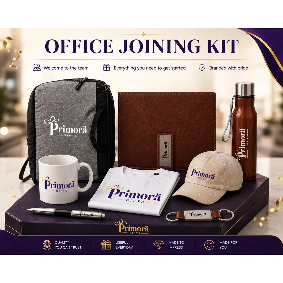 primora-49037c80d0bb-PG-JK-01.webp Joining Kit Bag, Dairy, Bottle, Mug, Pen, Keyring, Tshirt & Cap | Primora Gifts - Image 1