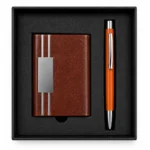 Joining Kit Brown Card Holder & Pen | Primora Gifts