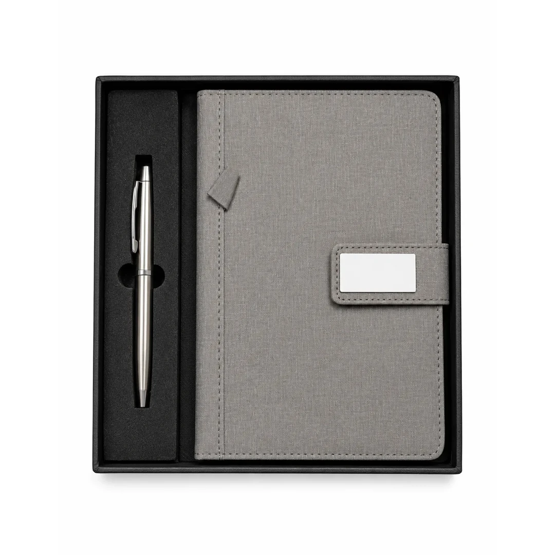 primora-7006c7d47f95-PG165-Grey-DP01.webp Joining Kit Grey Pen & Dairy | Primora Gifts - Image 1