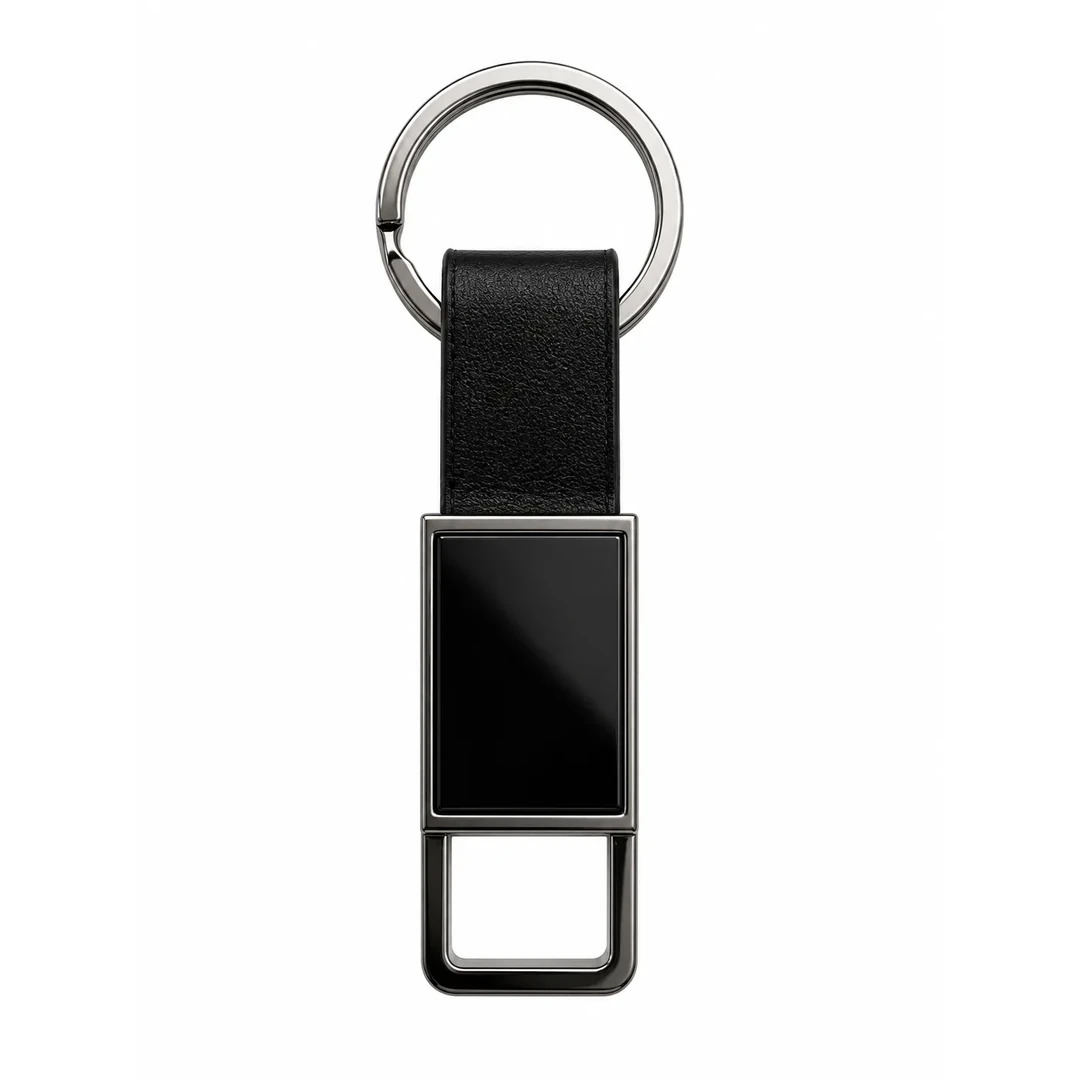 primora-959581645a71-PG-KC11-Black.webp Keychain Black | Primora Gifts - Image 1