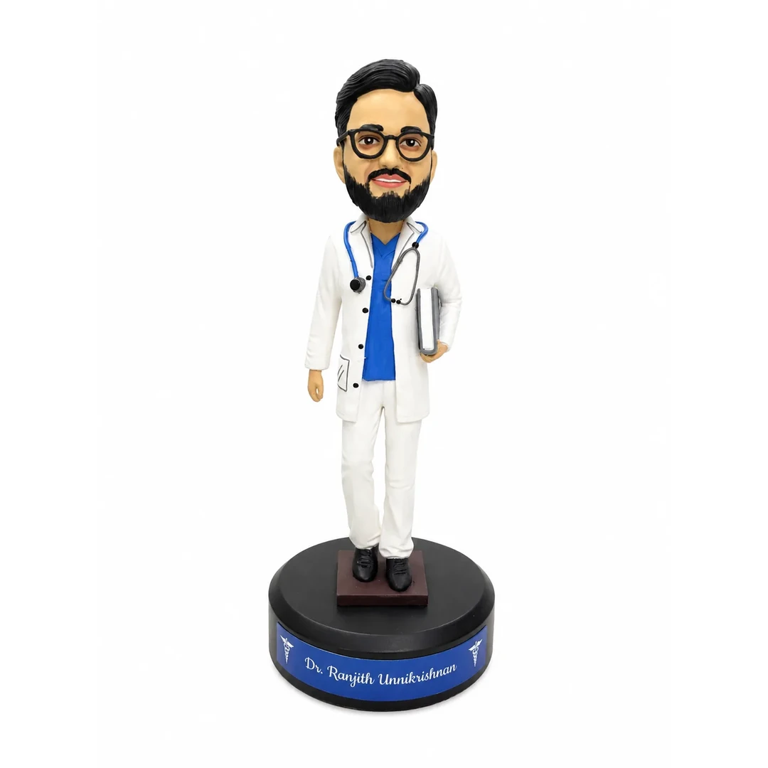 primora-9d3d18a66bca-PGBOB3.webp Male Doctor Bobblehead | Primora Gifts - Image 1