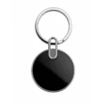 Keychain round Black Metal | Primora Gifts