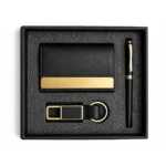 Joining Kit Black and Gold Keyring, Card Holder & Pen | Primora Gifts