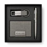 Joining Kit Grey Ball Pen, Keyring with Card Holder | Primora Gifts