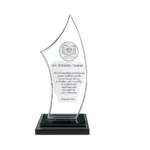 Crystal Memento All Rounder Momento 22*10 Crystal with Black Base | Primora Gifts