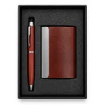 Joining Kit Brown Card Holder with Pen | Primora Gifts