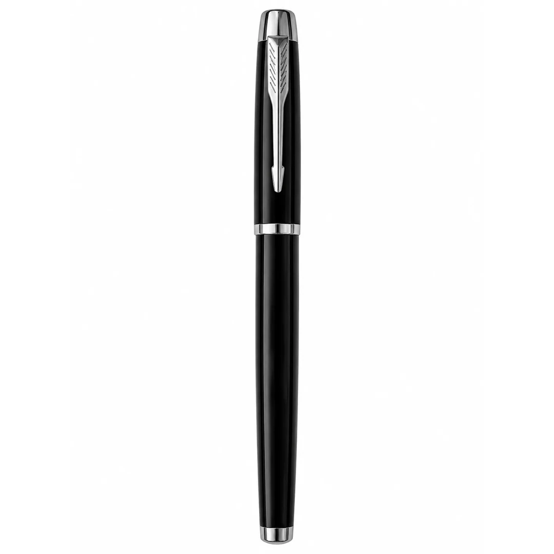 primora-bbb6f980fe94-PG-MP01-Black.webp Pens Black & Silver Metal Pen | Primora Gifts - Image 1
