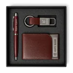 Joining Kit Brown Ball Pen, Keyring with Card Holder | Primora Gifts