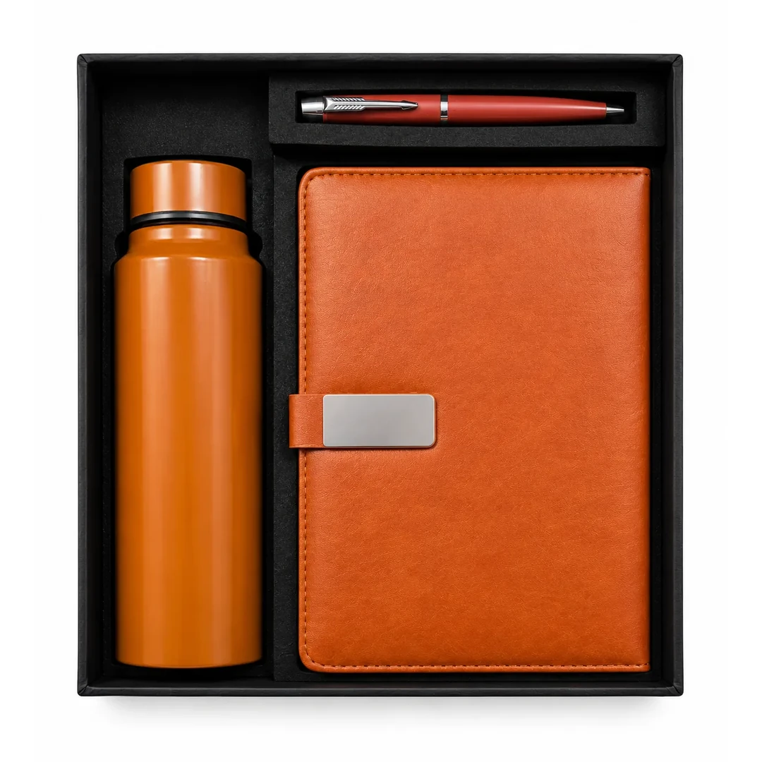 primora-db428e665371-PG307-Brown-BDP01.webp Joining Kit Brown Pen, Bottle & Diary | Primora Gifts - Image 1