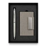 Joining Kit Grey Card Holder with Pen | Primora Gifts
