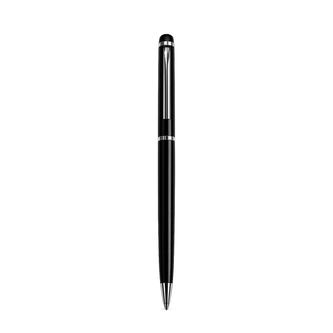 primora-e395bb2d9feb-PG-MP14-Black.webp Pens Black and Silver Metal Pen | Primora Gifts - Image 1
