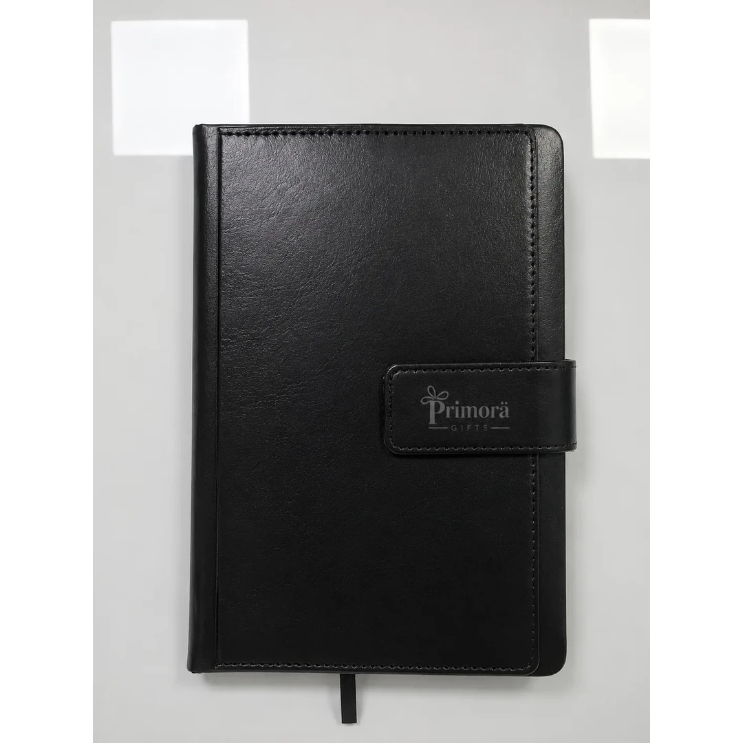 primora-f3ee0f090726-PG-NB12-Black.webp Diaries Black Diary | Primora Gifts - Image 1