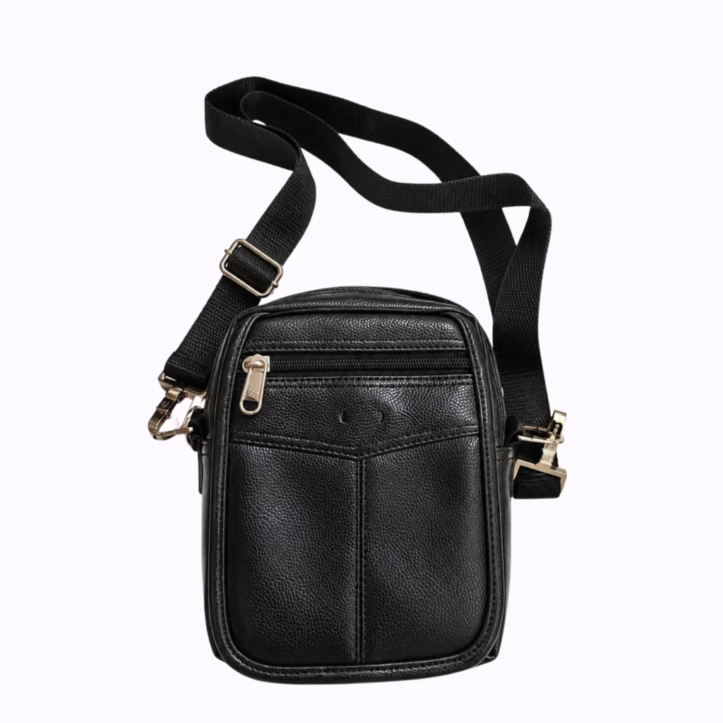 Leather Sling Bag Black | Primora Gifts