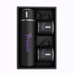 Vacuum Flask Set + 3 Cups Set | Primora Gifts