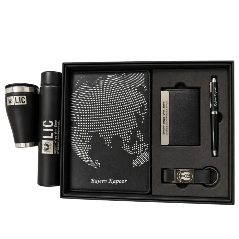 Diary + Card Holder + Keychain + Pen + Bottle + Mug Set Corporate Gift Box | Primora Gifts