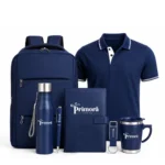 Bag + Diary + Bottle + Mug + Pen + Keyring + Tshirt + Cap Set Corporate Gift Box | Primora Gifts