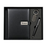 Diary, Metal Pen & Keychain - 3 in 1 Set