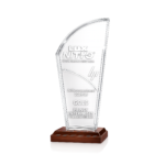 Custom made Handmade Crystal Trophy 24.77 cm